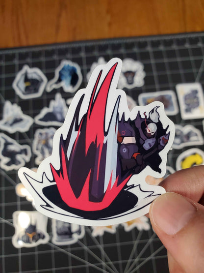 Overwatch 2 Reinhardt Hero Spray's Sticker Set | 28 High Quality Glossy Vinyls