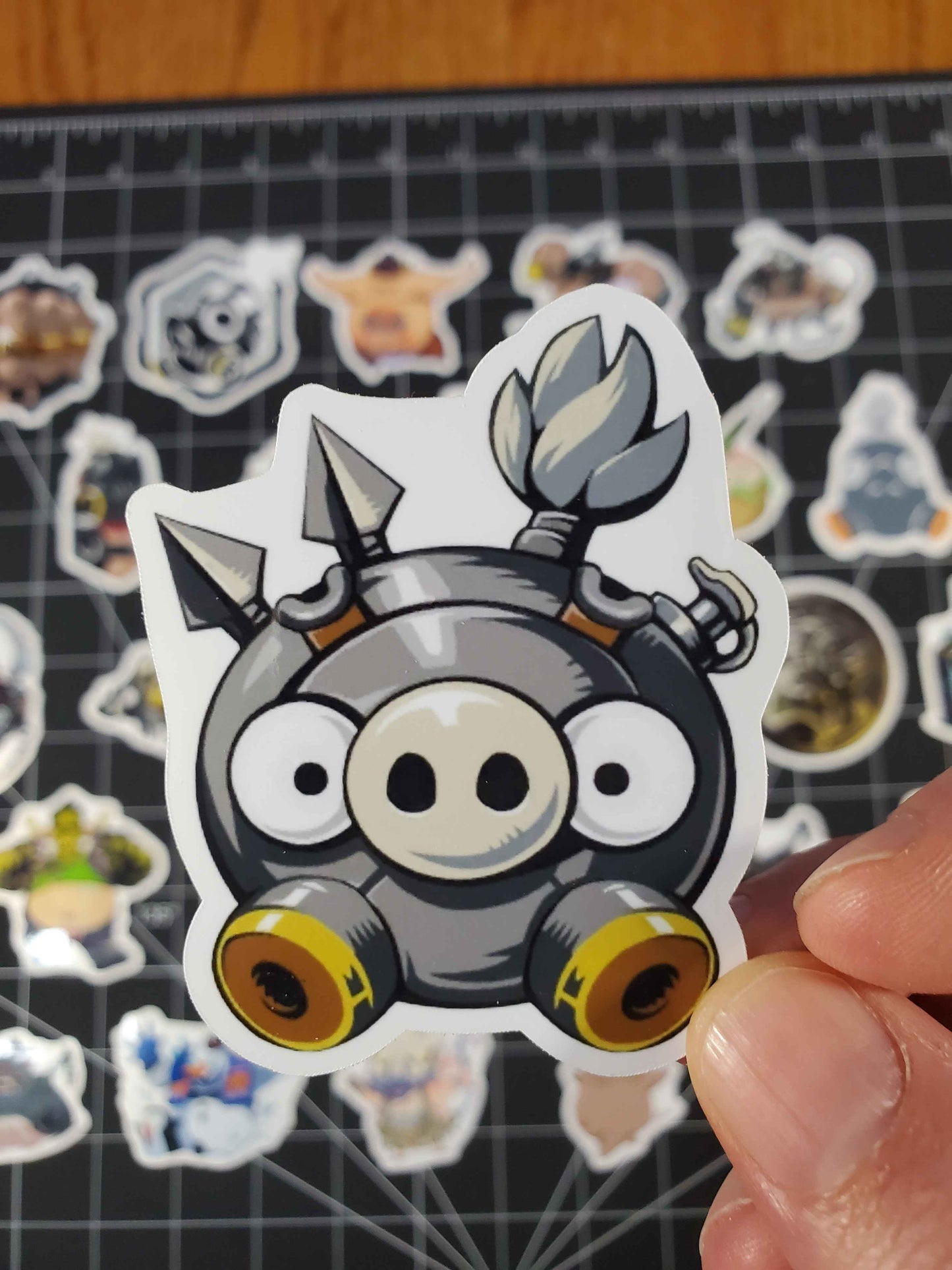 Overwatch 2 Roadhog Hero Spray's Sticker Set | 28 High Quality Glossy Vinyls