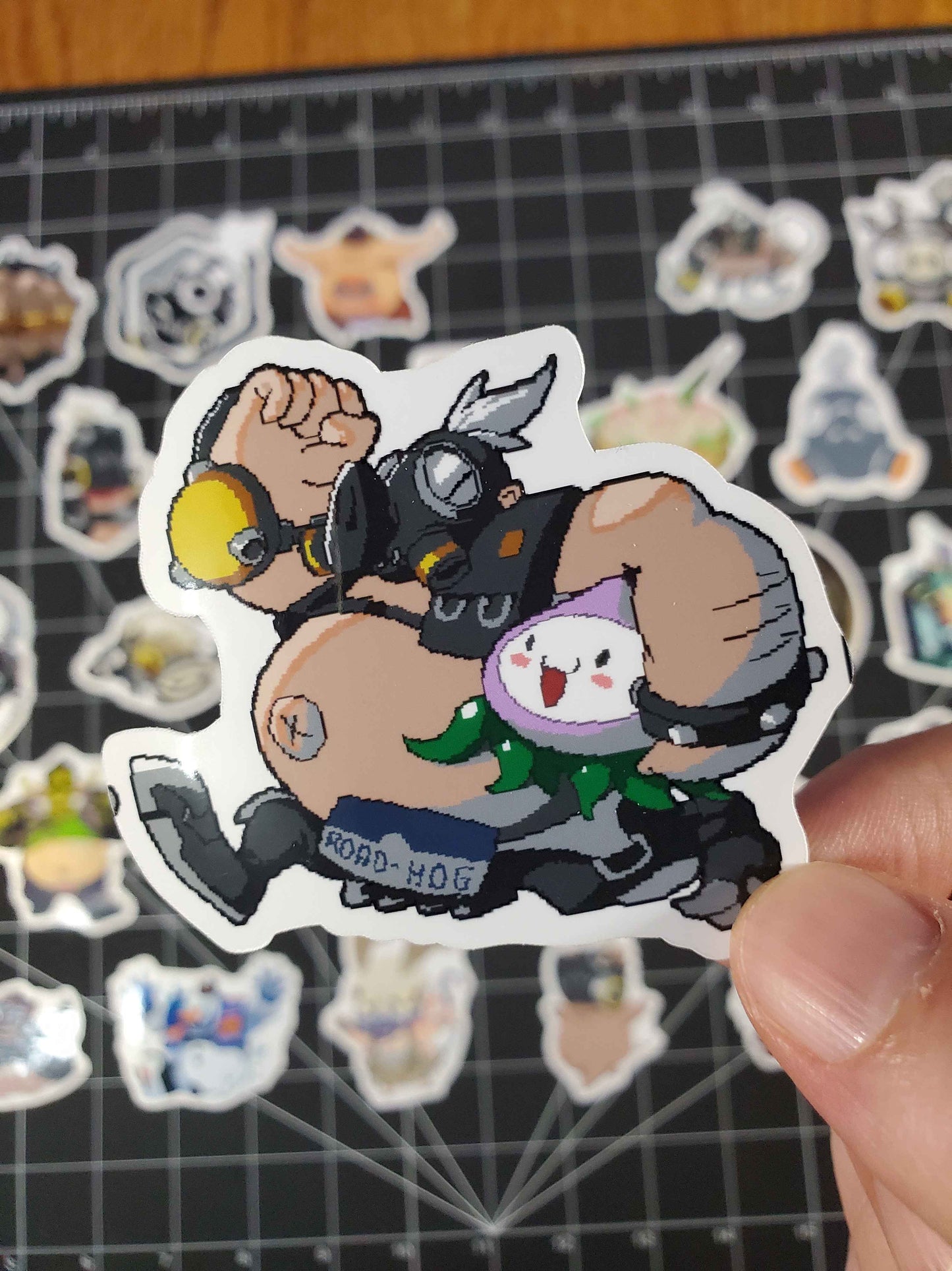 Overwatch 2 Roadhog Hero Spray's Sticker Set | 28 High Quality Glossy Vinyls