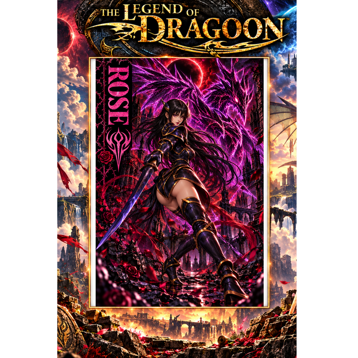 Legend of Dragoon ROSE 13x19 Art Print Poster | Choose 1 or Complete Set