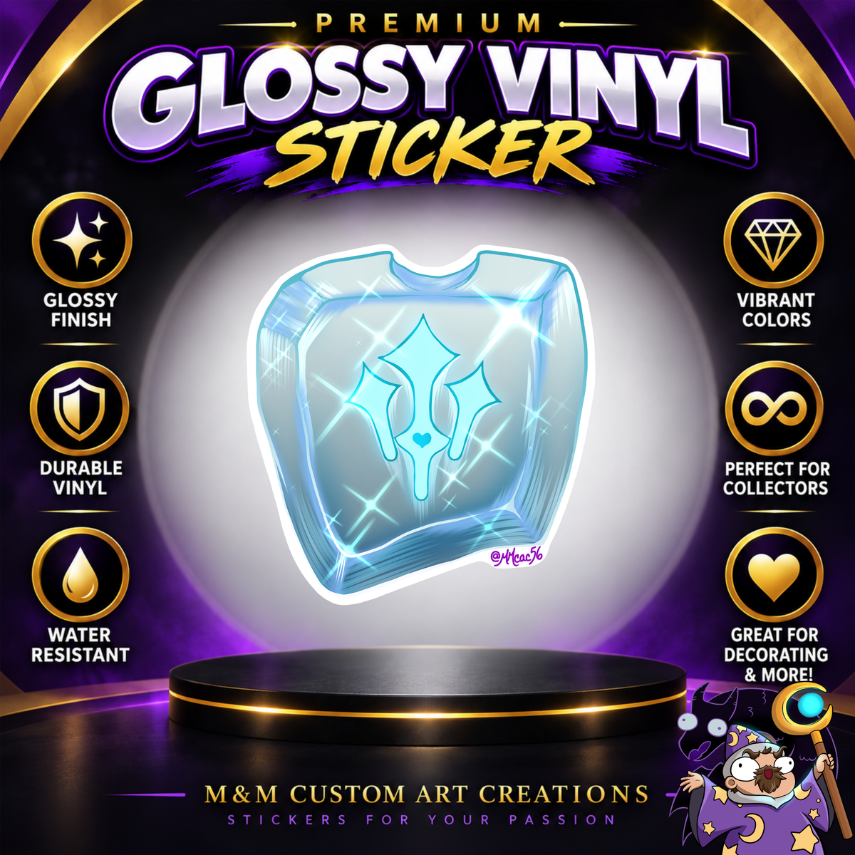 Sage Soul Crystal from Final Fantasy Glossy Vinyl Sticker SHEETS