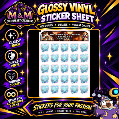 Sage Soul Crystal from Final Fantasy Glossy Vinyl Sticker SHEETS