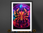 Scorpio Astrology Poster Prints | Zodiac Wall Art | Astrological Sign Decor | Great Gift Idea