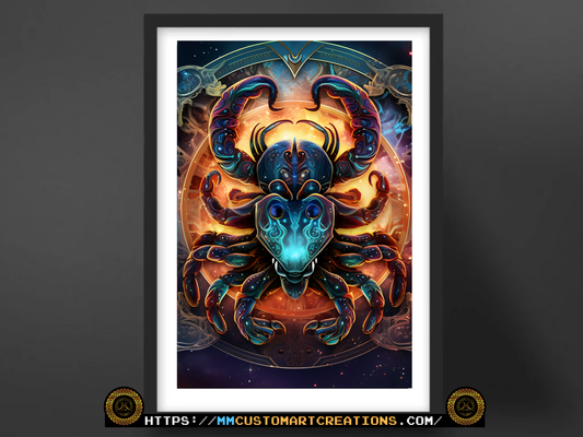 Scorpio Astrology Poster Prints | Zodiac Wall Art | Astrological Sign Decor | Great Gift Idea