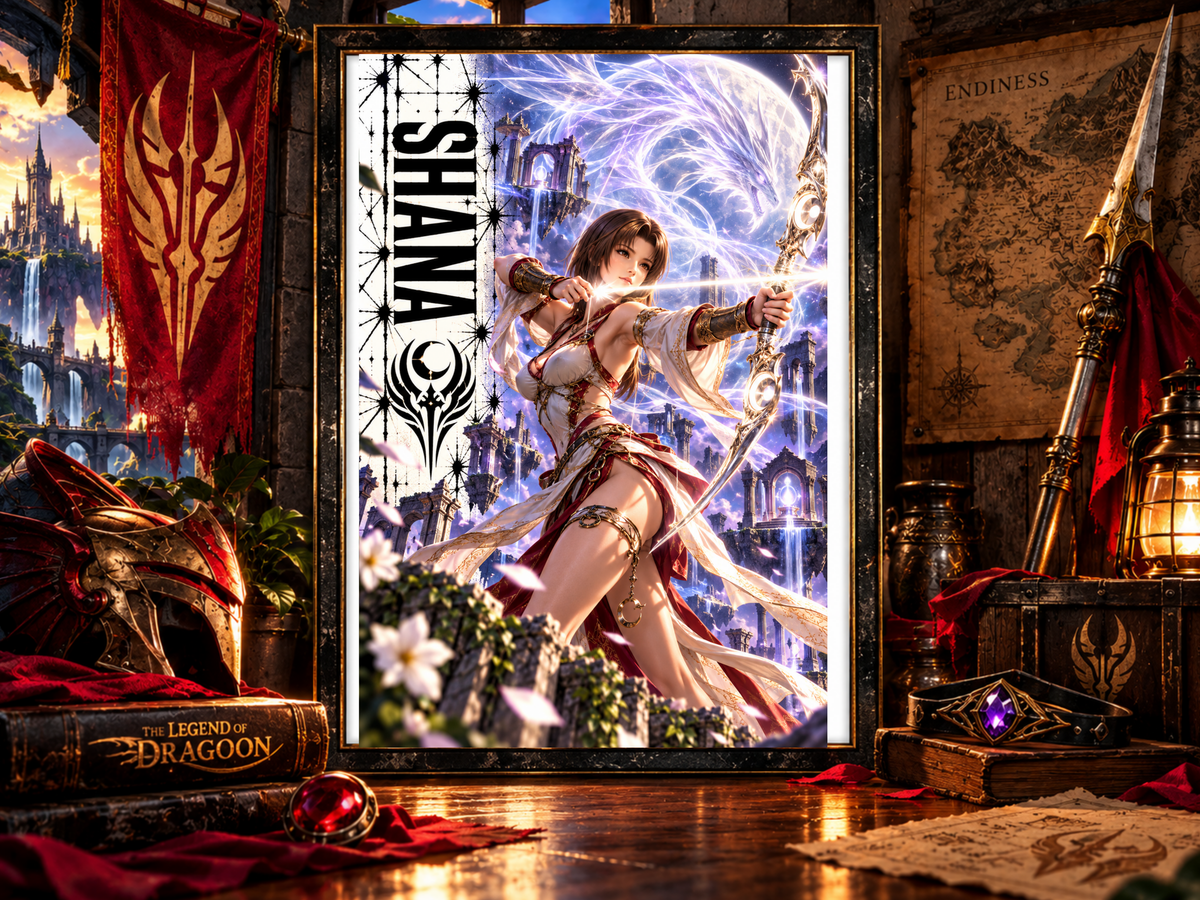 Legend of Dragoon SHANA 13x19 Art Print Poster | Choose 1 or Complete Set