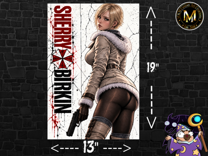 Resident Evil Sherry Berkin 13x19 Art Print Poster | Choose 1 or Complete Set