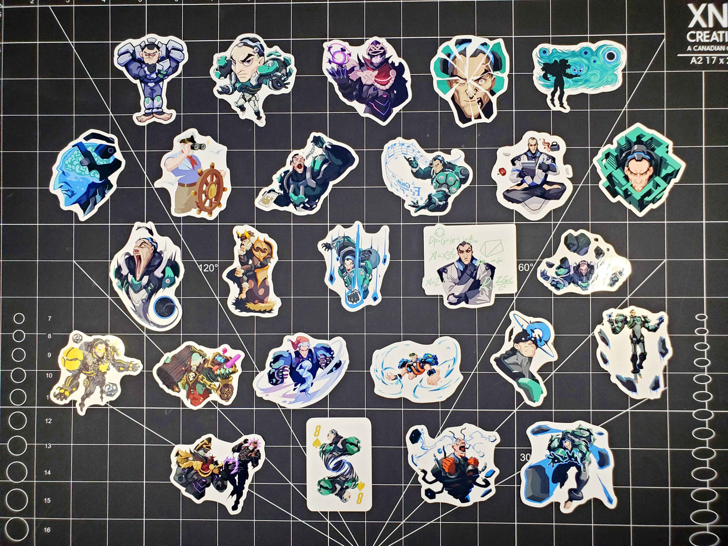 Overwatch 2 Sigma Hero Spray's Sticker Set | 26 High Quality Glossy Vinyls