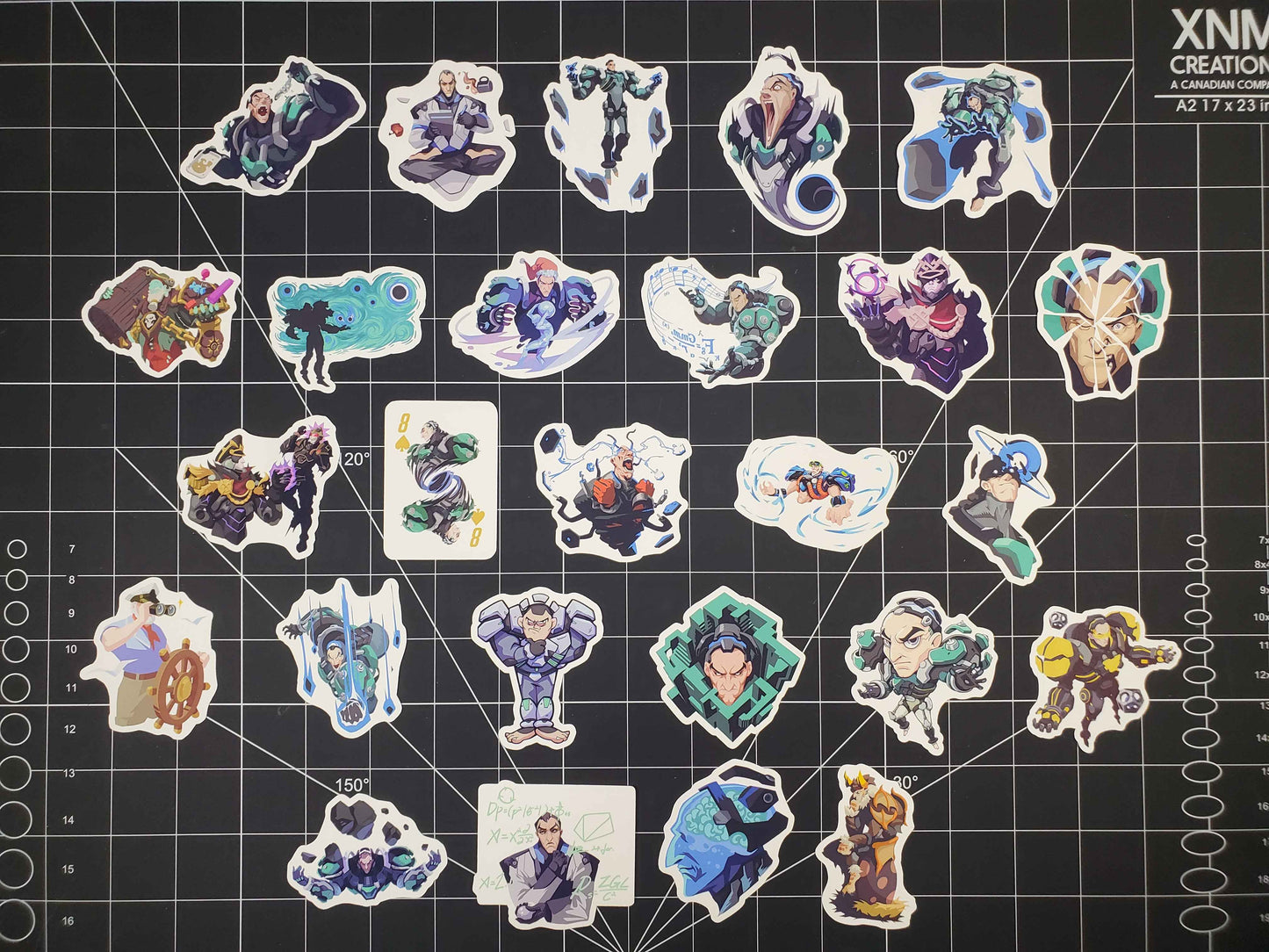 Overwatch 2 Sigma Hero Spray's Sticker Set | 26 High Quality Glossy Vinyls