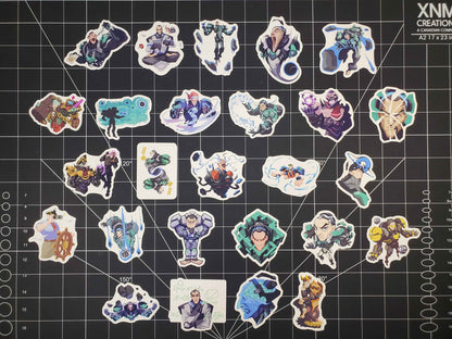 Overwatch 2 Sigma Hero Spray's Sticker Set | 26 High Quality Glossy Vinyls