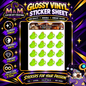 Slimer from The Real Ghostbusters Glossy Vinyl Sticker SHEETS