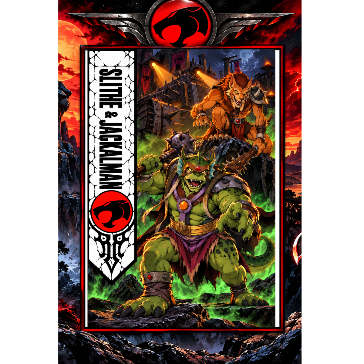 Thundercats SLITHE & JACKALMAN 13x19 Art Print Poster | Choose 1 or Complete Set