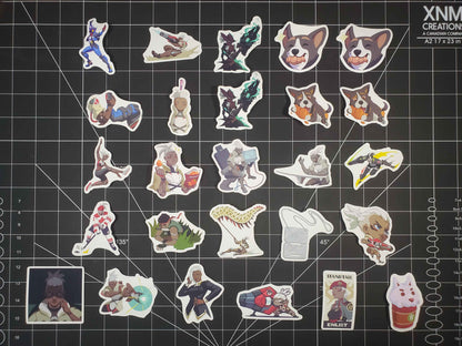 Overwatch 2 Sojourn Hero Sprays Sticker Set | 26 Quality Glossy Vinyl Stickers