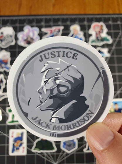 Overwatch 2 Soldier 76 Hero Spray's Sticker Set | 27 High Quality Glossy Vinyls