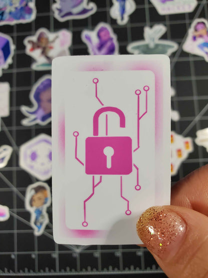 Overwatch 2 Sombra Hero Sprays Sticker Set | 29 High Quality Glossy Stickers