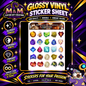 Final Fantasy A Realm Reborn Soul Crystals Glossy Vinyl Sticker SHEETS