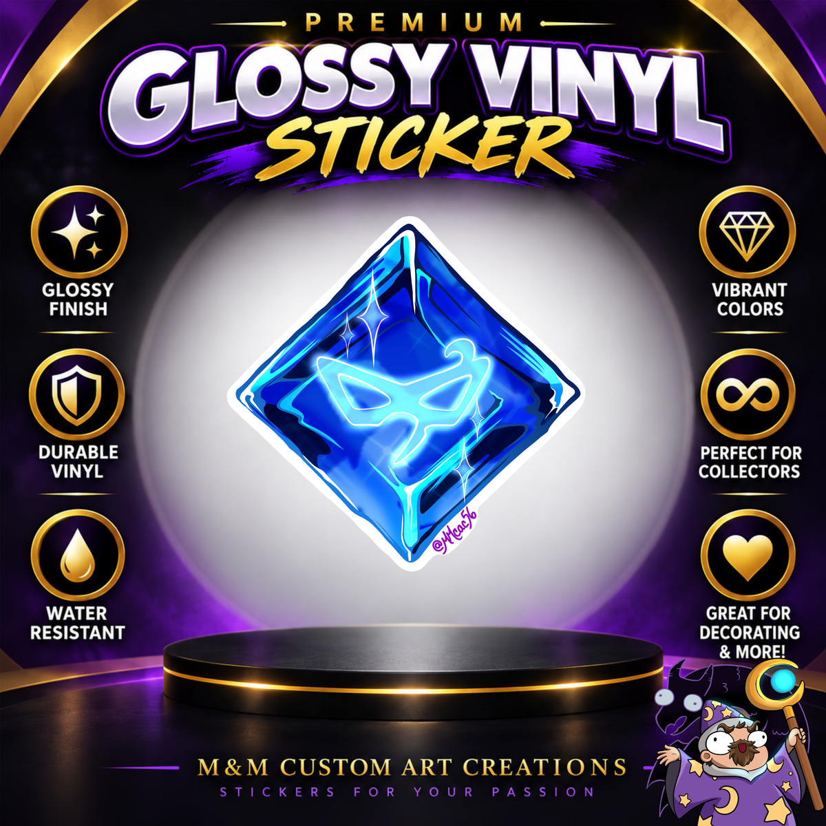 Final Fantasy A Realm Reborn Soul Crystal 3" Glossy Vinyl Sticker SET of 22