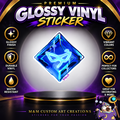 Final Fantasy A Realm Reborn Soul Crystal 3" Glossy Vinyl Sticker SET of 22