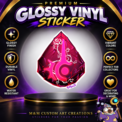 Final Fantasy A Realm Reborn Soul Crystal 3" Glossy Vinyl Sticker SET of 22