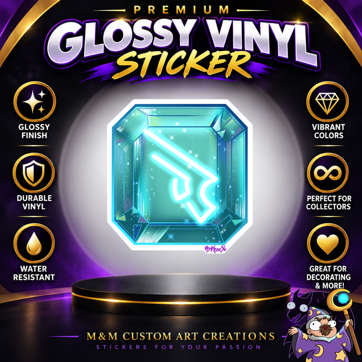 Final Fantasy A Realm Reborn Soul Crystal 3" Glossy Vinyl Sticker SET of 22
