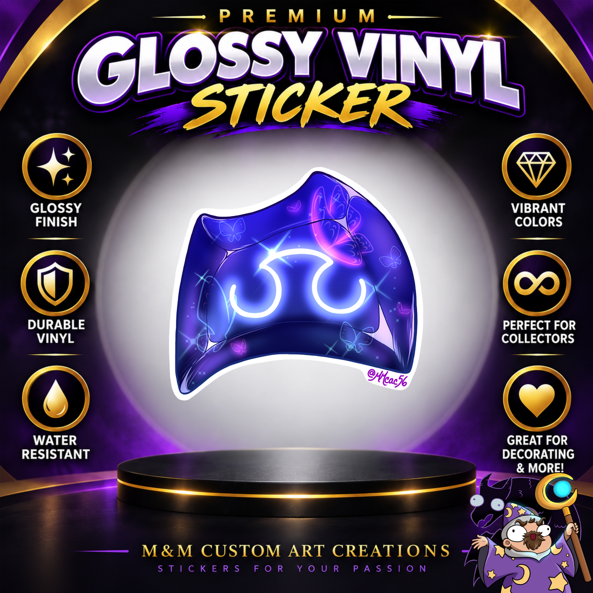 Final Fantasy A Realm Reborn Soul Crystal 3" Glossy Vinyl Sticker SET of 22