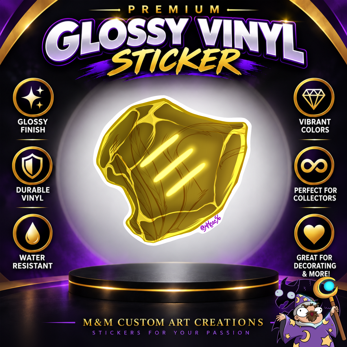 Final Fantasy A Realm Reborn Soul Crystal 3" Glossy Vinyl Sticker SET of 22