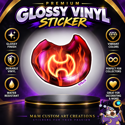 Final Fantasy A Realm Reborn Soul Crystal 3" Glossy Vinyl Sticker SET of 22