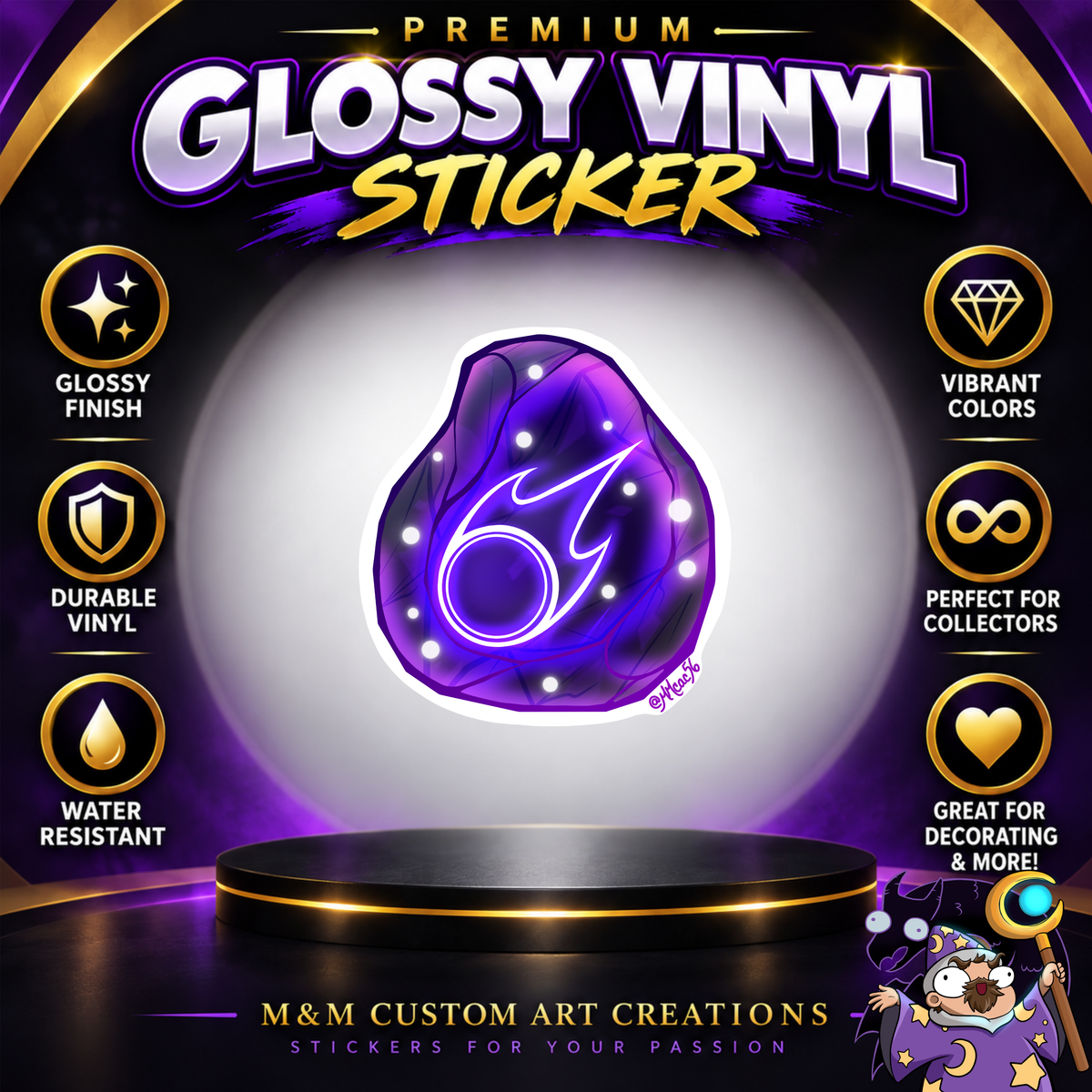 Final Fantasy A Realm Reborn Soul Crystal 3" Glossy Vinyl Sticker SET of 22