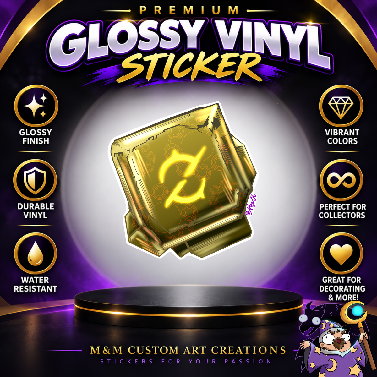 GunBreaker SoulStone from Final Fantasy Glossy Vinyl Sticker SHEETS