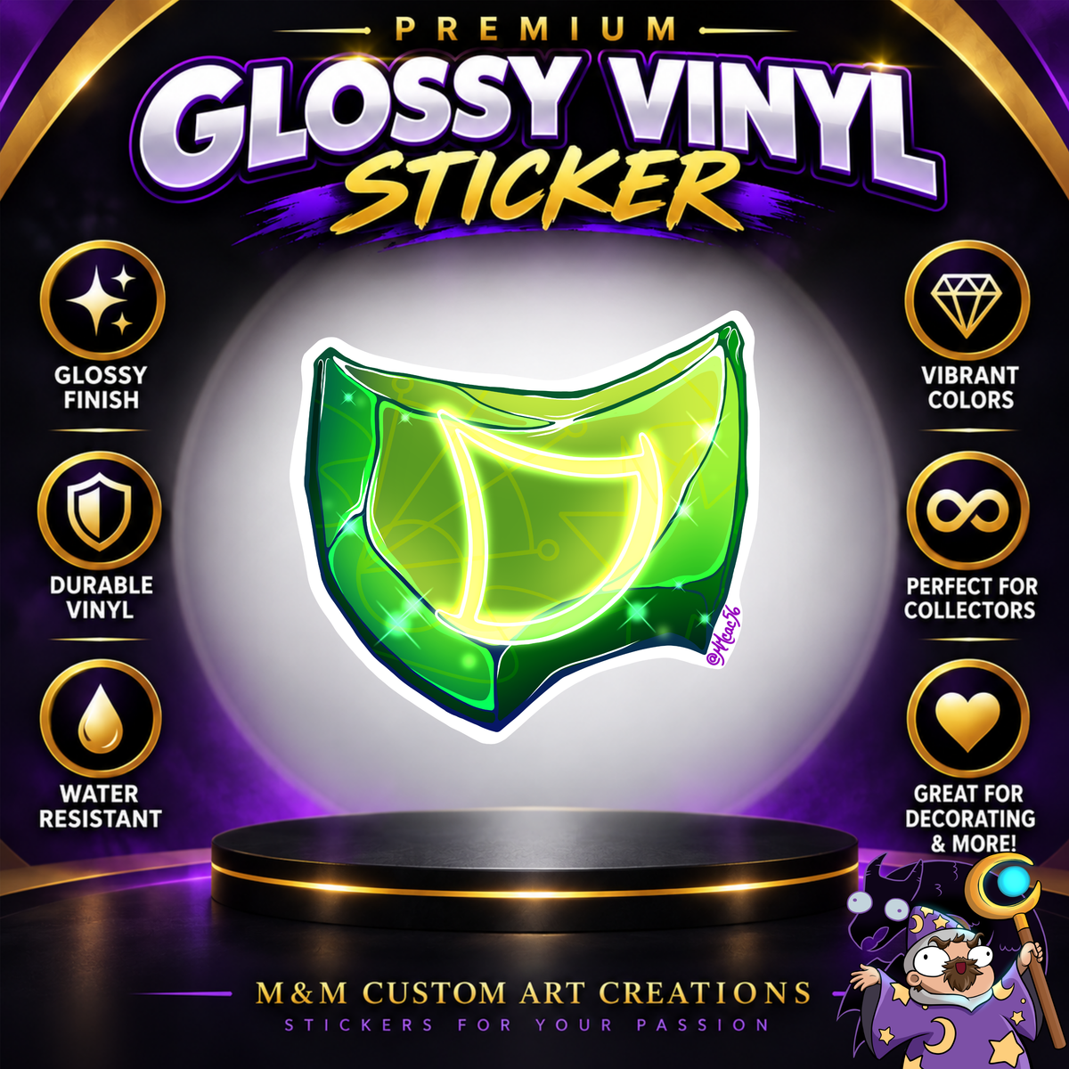 Final Fantasy A Realm Reborn Soul Crystal 3" Glossy Vinyl Sticker SET of 22