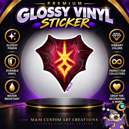 Final Fantasy A Realm Reborn Soul Crystal 3" Glossy Vinyl Sticker SET of 22