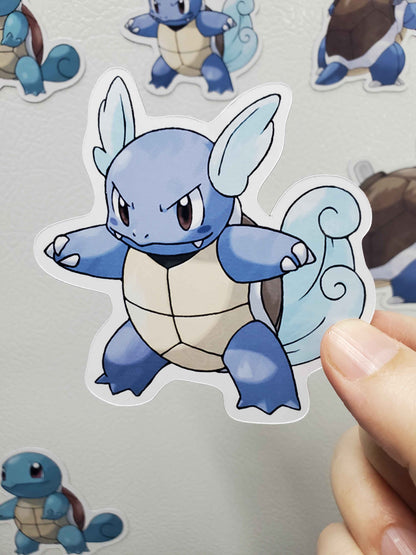 Squirtle, Wartortle, Blastoise Fridge Magnet Set - Pokemon Water Types