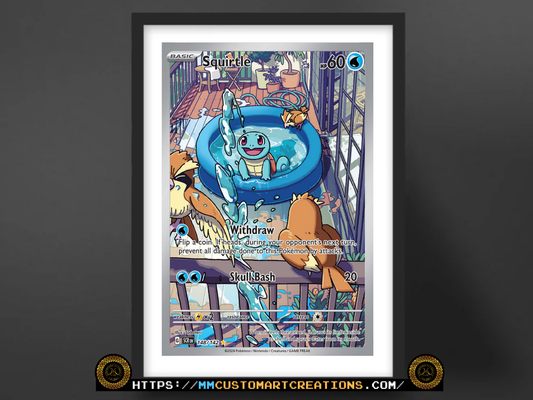 Squirtle #148 Illustration Rare Stellar Crown (SCR) Poster Print - Available in Two Sizes
