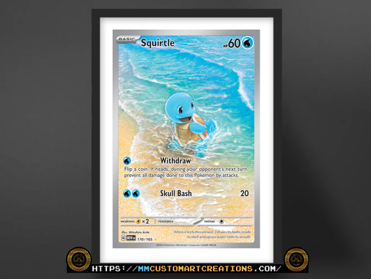 Squirtle #170 English 151 Illustration Rare (MEW) Poster Print - Available in Two Sizes