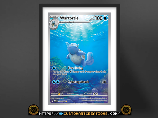 Wartortle #171 English 151 Illustration Rare (MEW) Poster Print - Available in Two Sizes