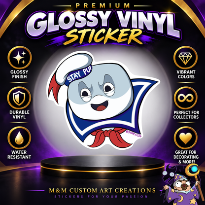 Stay Puft Marshmellow Man Glossy Vinyl Sticker SHEETS