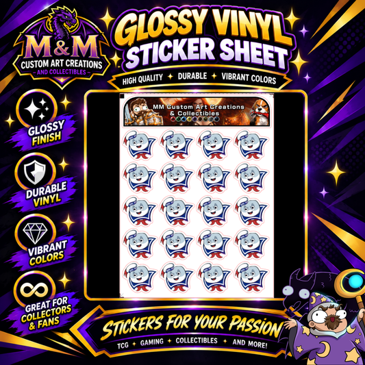 Stay Puft Marshmellow Man Glossy Vinyl Sticker SHEETS