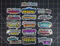 Pokemon Sun & Moon Era 3" Glossy Vinyl Logo Sticker Bundle - 16 Stickers Total