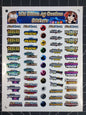 Pokemon Sun & Moon Era 3" Glossy Vinyl Logo Sticker Bundle - 16 Stickers Total