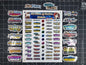 Pokemon Sun & Moon Era 3" Glossy Vinyl Logo Sticker Bundle - 16 Stickers Total