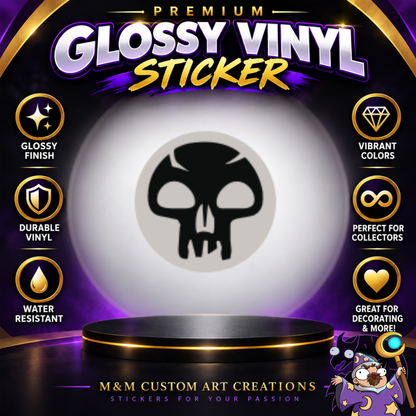 Magic The Gathering MTG Mana 3" Glossy Vinyl Sticker Set of 6