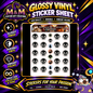 Swamp/Dark Mana Symbol Glossy Vinyl Sticker SHEETS Magic The Gathering MTG