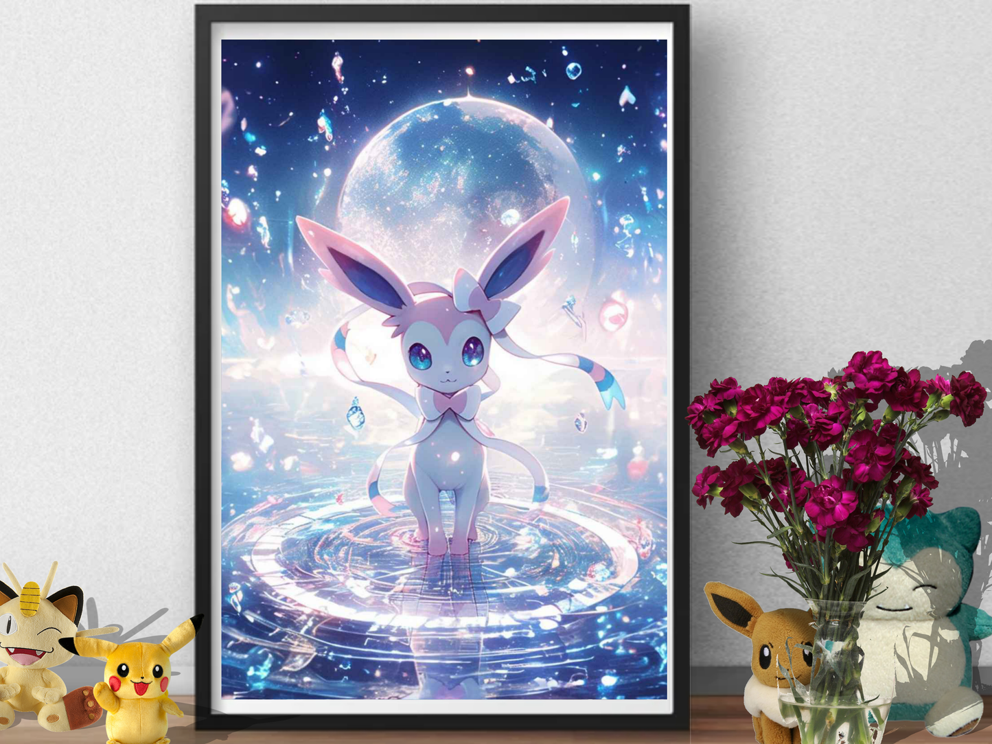 Pokemon Sylveon Poster Print | Cute Fairy Type Eeveelution Pokémon Art
