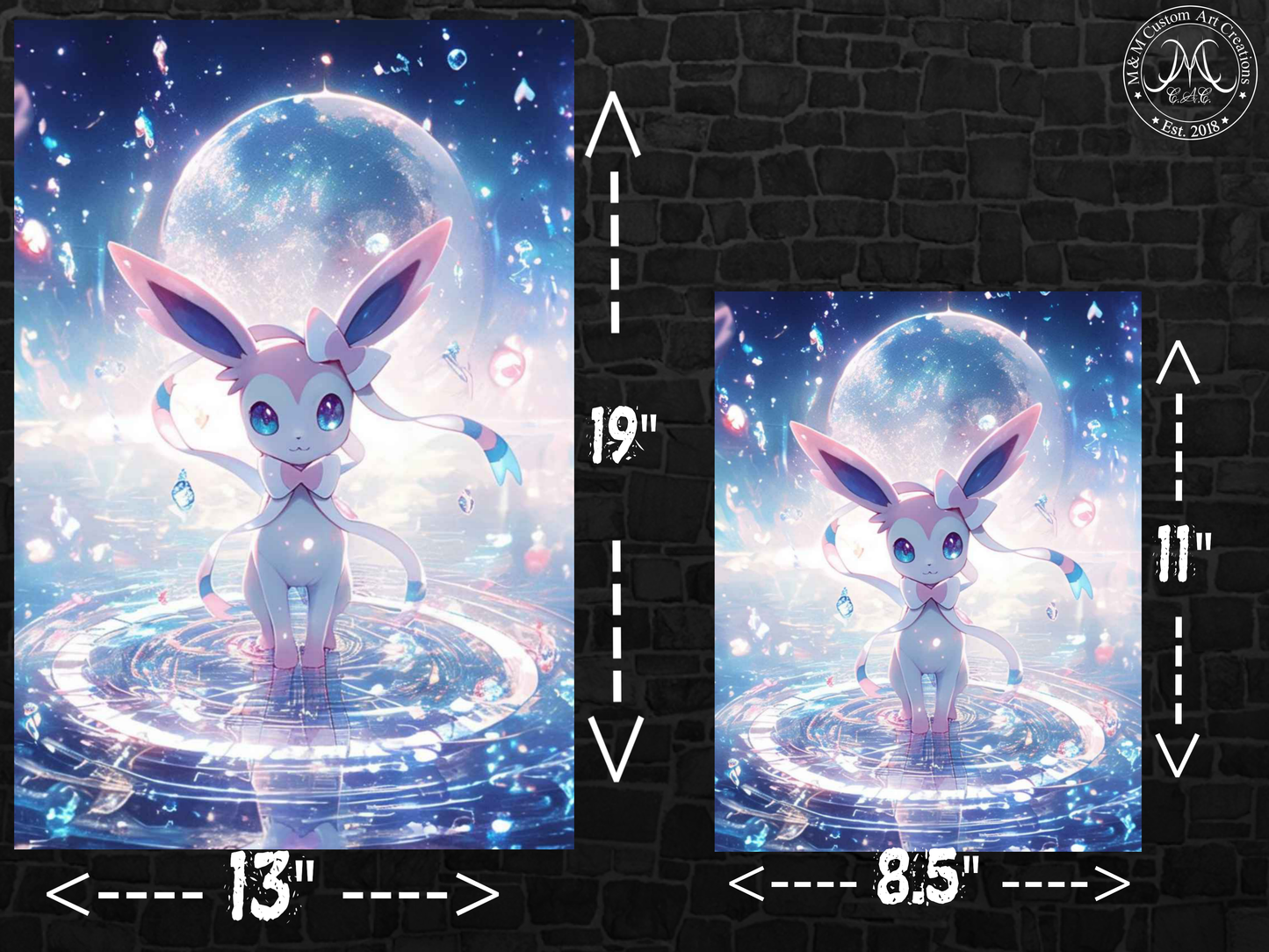 Pokemon Sylveon Poster Print | Cute Fairy Type Eeveelution Pokémon Art