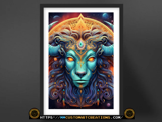 Taurus Astrology Poster Prints | Zodiac Wall Art | Astrological Sign Decor | Great gift ideas