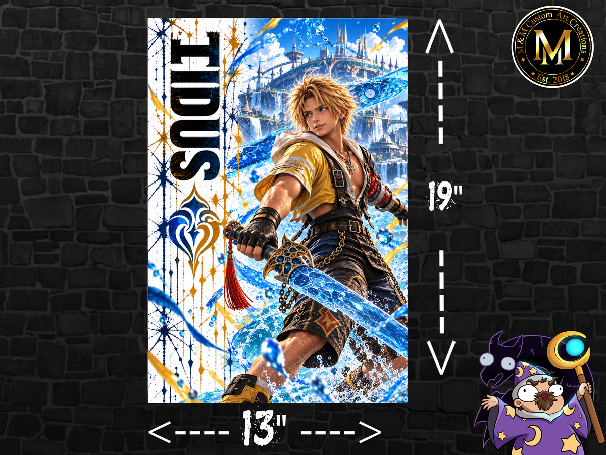 Final Fantasy Tidus 13x19 Art Print Poster | Choose 1 or Complete Set