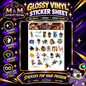 Tracer from Overwatch 2 Glossy Vinyl Sticker SHEETS