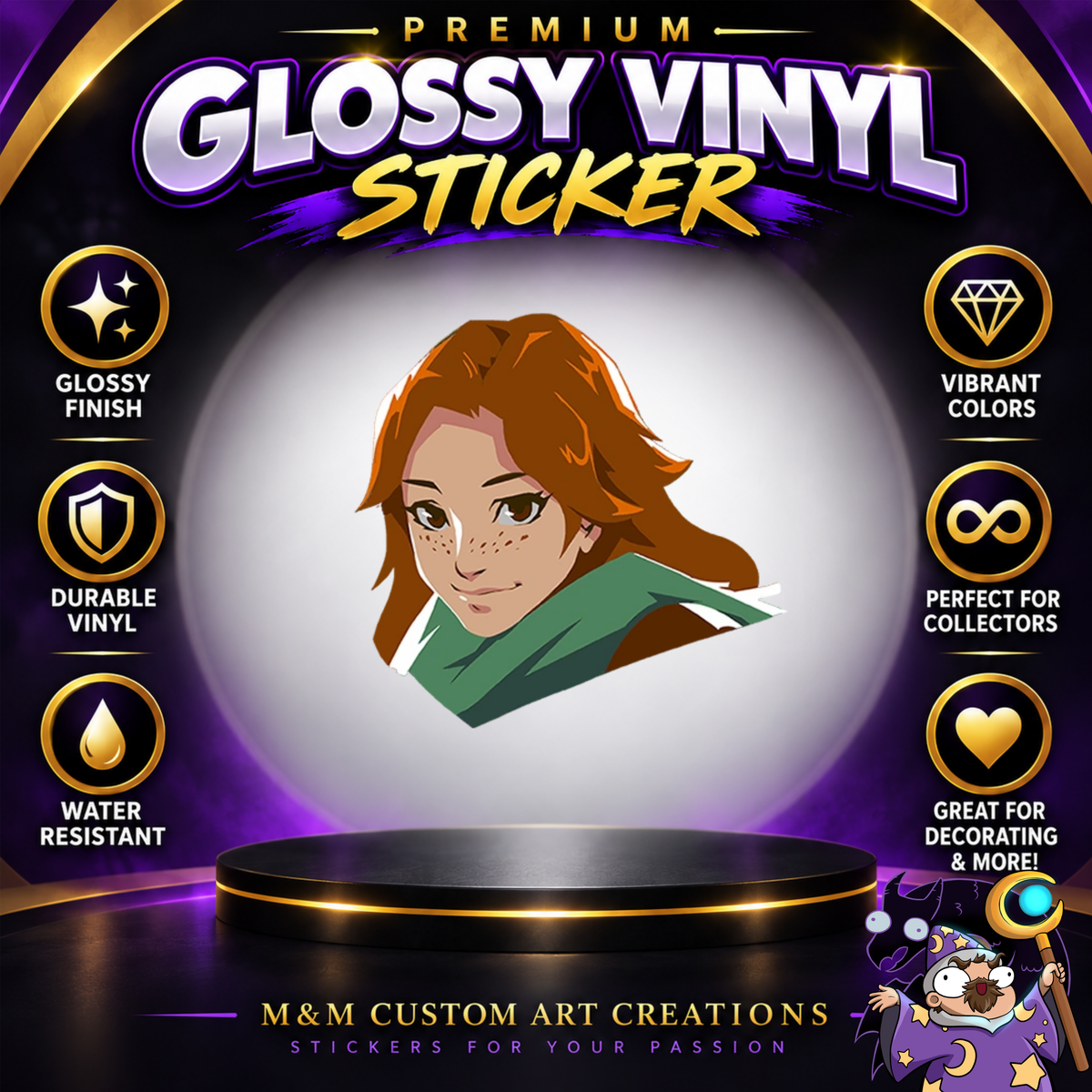 Tracer from Overwatch 2 Glossy Vinyl Sticker SHEETS