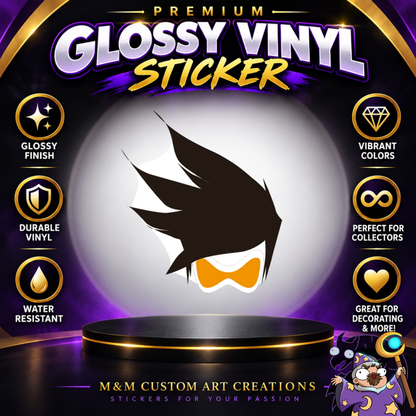 Tracer from Overwatch 2 Glossy Vinyl Sticker SHEETS