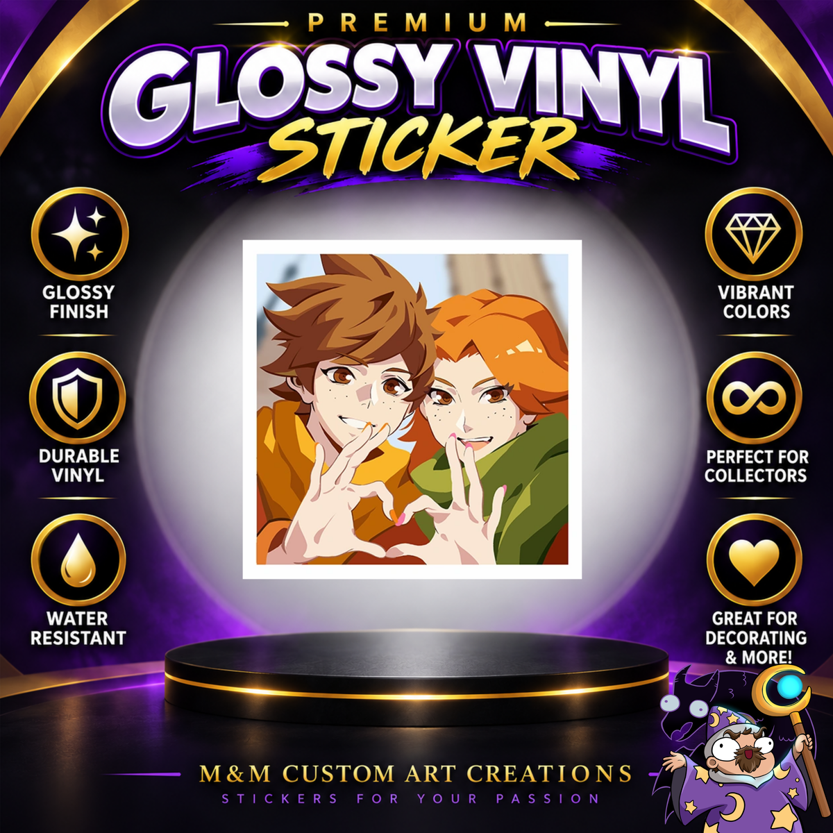 Tracer from Overwatch 2 Glossy Vinyl Sticker SHEETS