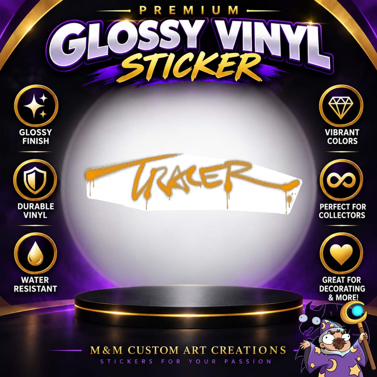 Tracer from Overwatch 2 Glossy Vinyl Sticker SHEETS